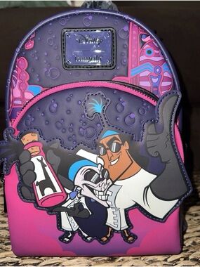 Loungefly Disney Villains  Kronk and Yzma Mini secret lab  Backpack — BNWT